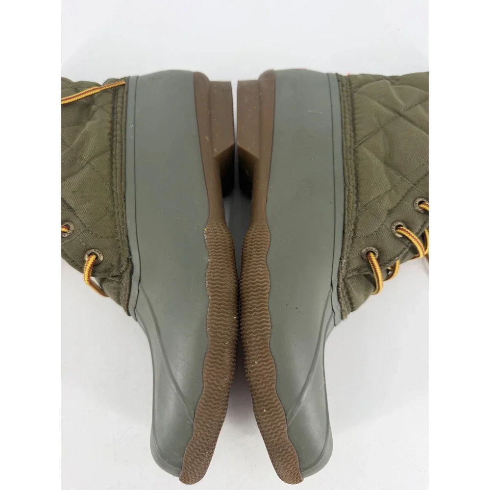 Sperry Saltwater Duck Boot Mens 10.5 Olive Quilted Waterproof STS23073 Gorpcore